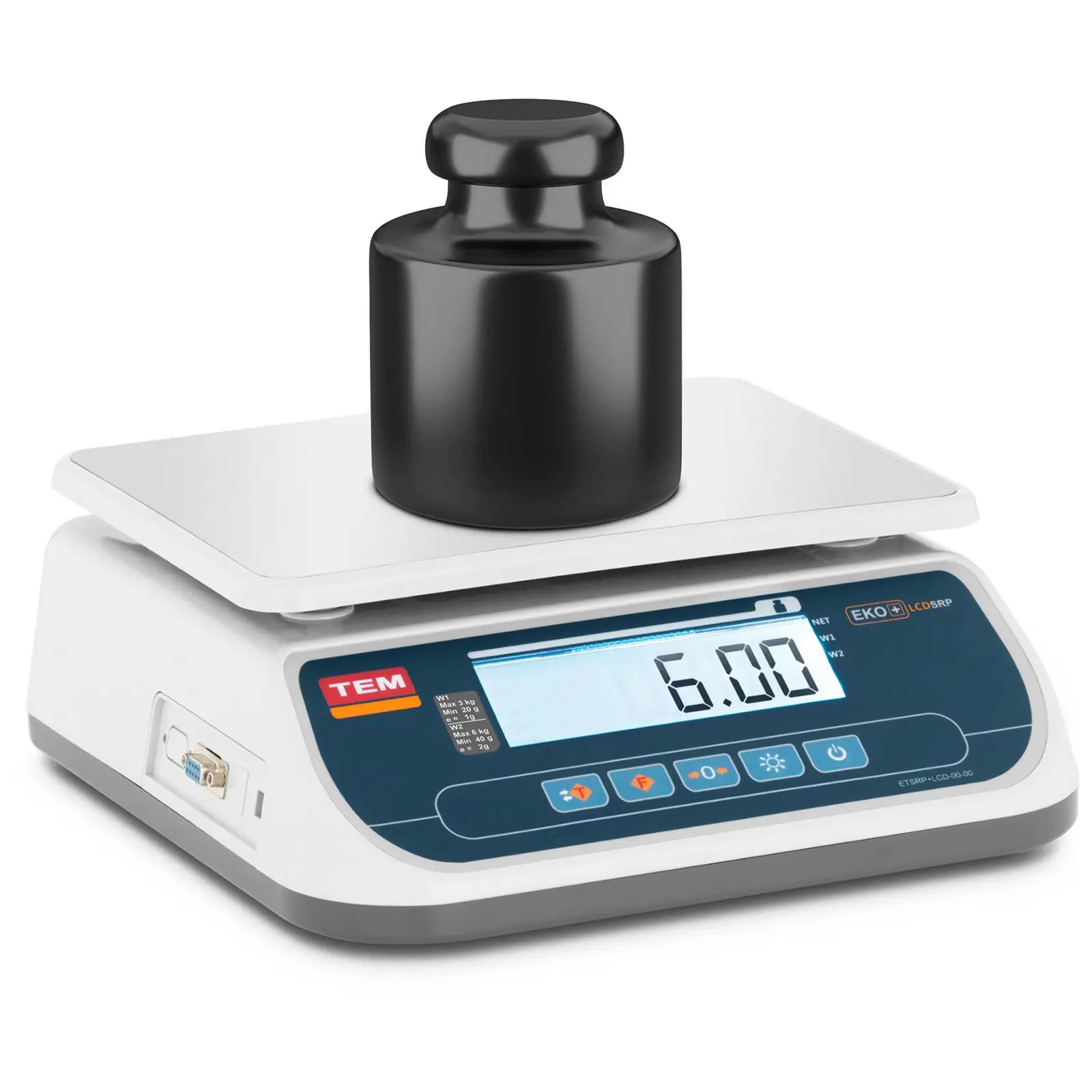 Stolová váha - ciachovaná - 6 kg/2 g - LCD