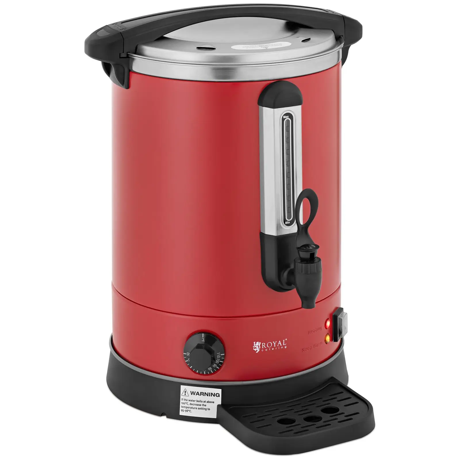 Hot water dispenser - 13.5 L - 2500 W - Red