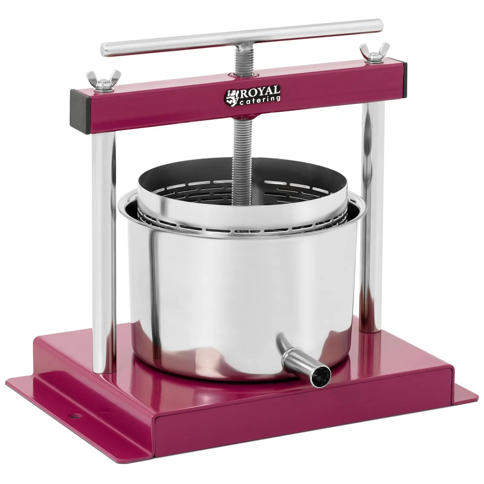 Factory second Fruit Press - stainless steel -3 L - incl. collecting pot with spout