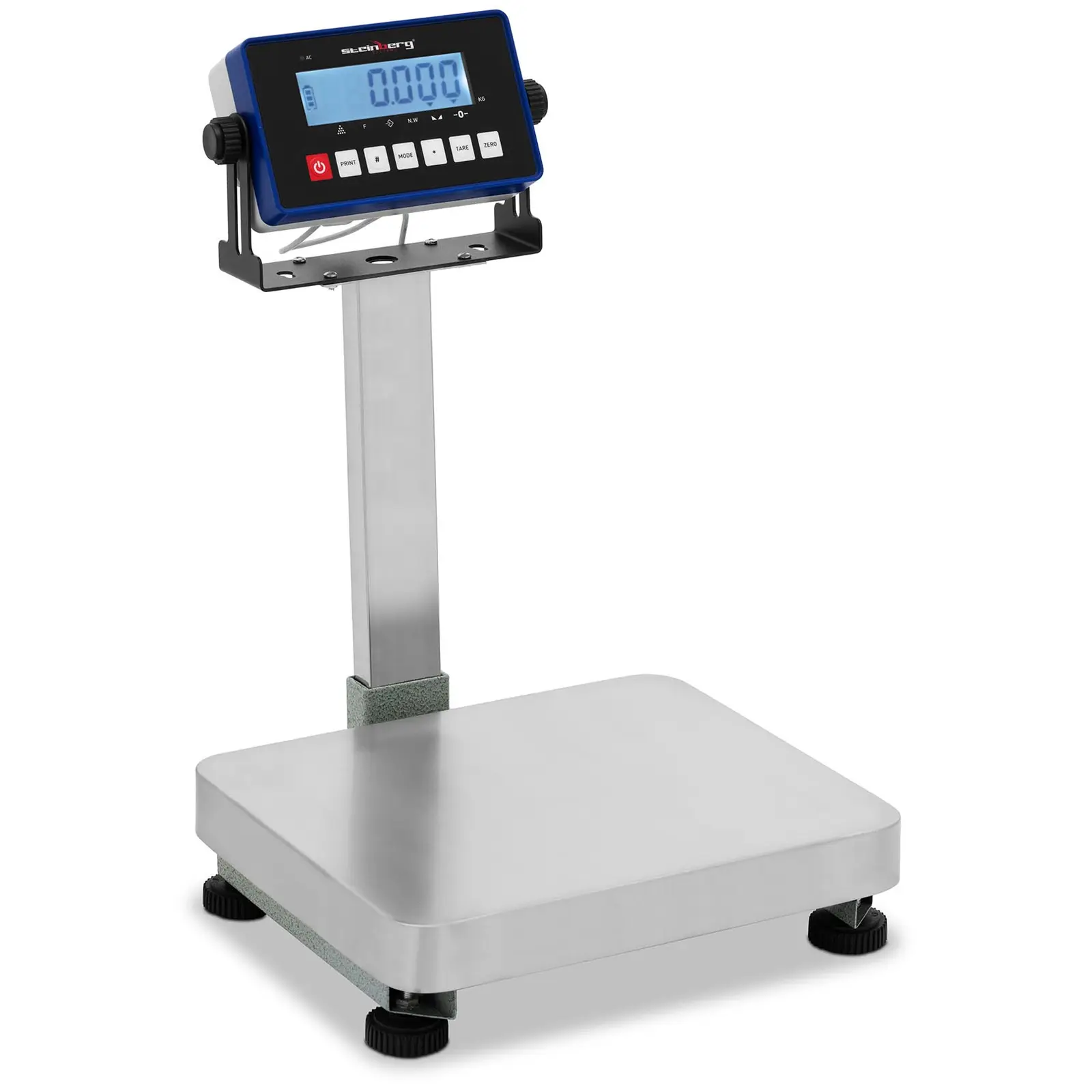 Balança de controlo - 60 kg / 0,007 kg - 290 x 340 x 92 mm - kg / lb - LCD