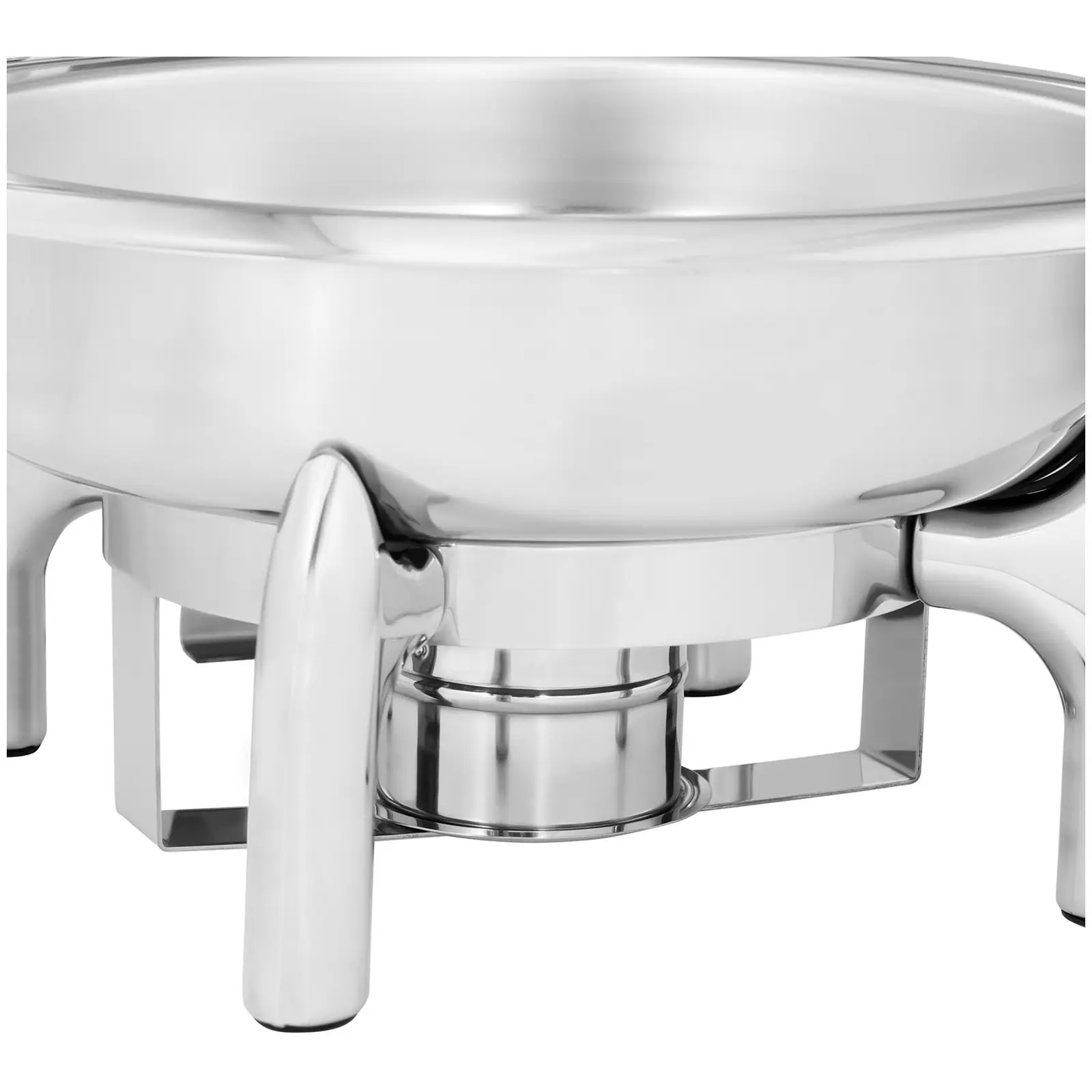 Chafing Dish - rund med visningsvindu - Royal Catering - 5.5 L - 1 brenncelle