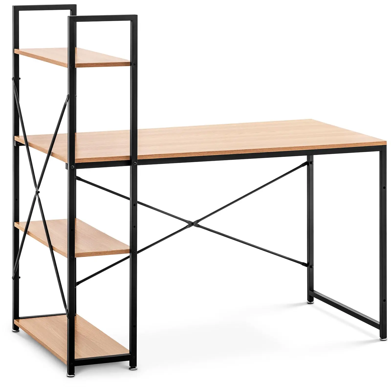 Písací stôl - s policou - 120 x 60 cm - 100 kg + 3 x 20 kg