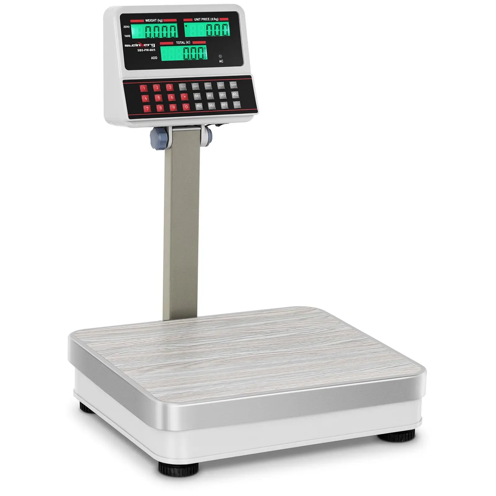 Factory second Digital Weighing Scale with Raised LCD Display - 60 kg / 5 g