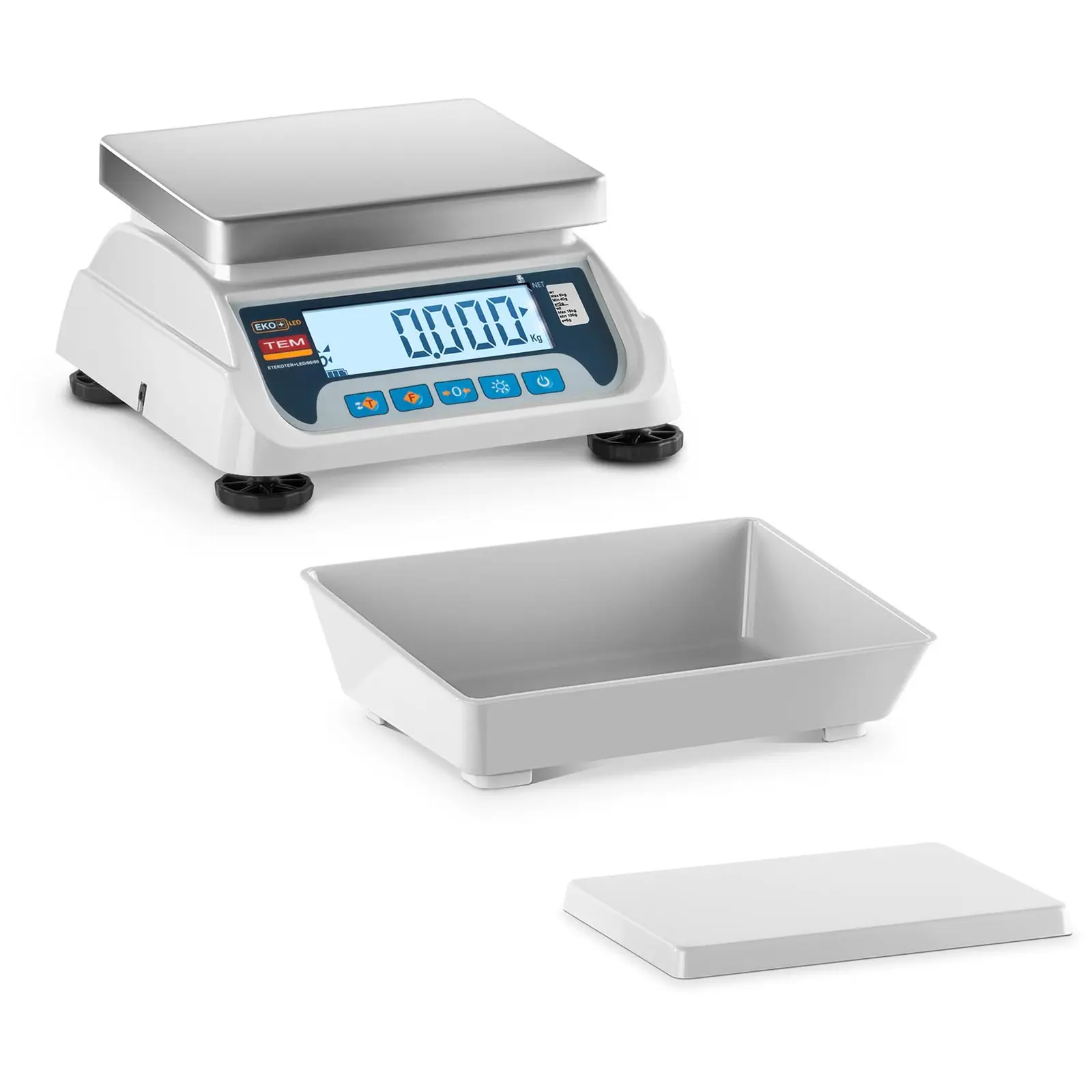 Stolná váha - ciachovaná - 15 kg / 5 g - LCD