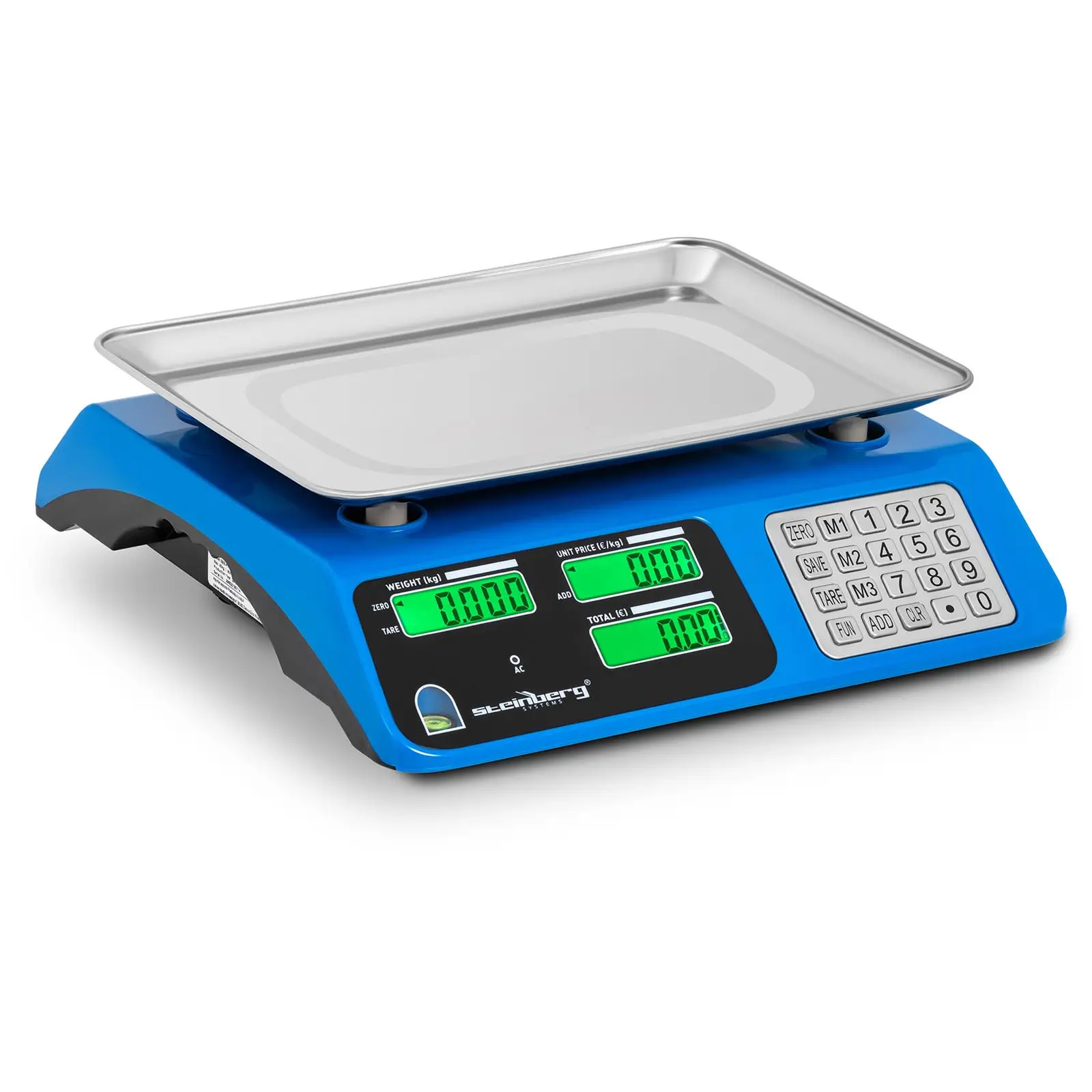 Factory second Digital Weighing Scale - 40 kg / 2 g - dual LCD - raised edge