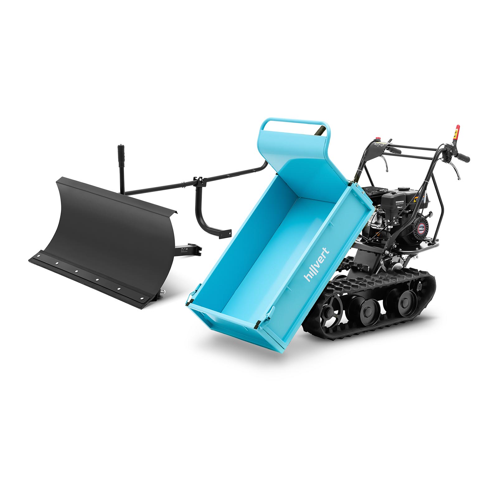 Powered Wheelbarrow - on caterpillars - up to 350 kg - 4.1 kW petrol engine - incl. Snow plow