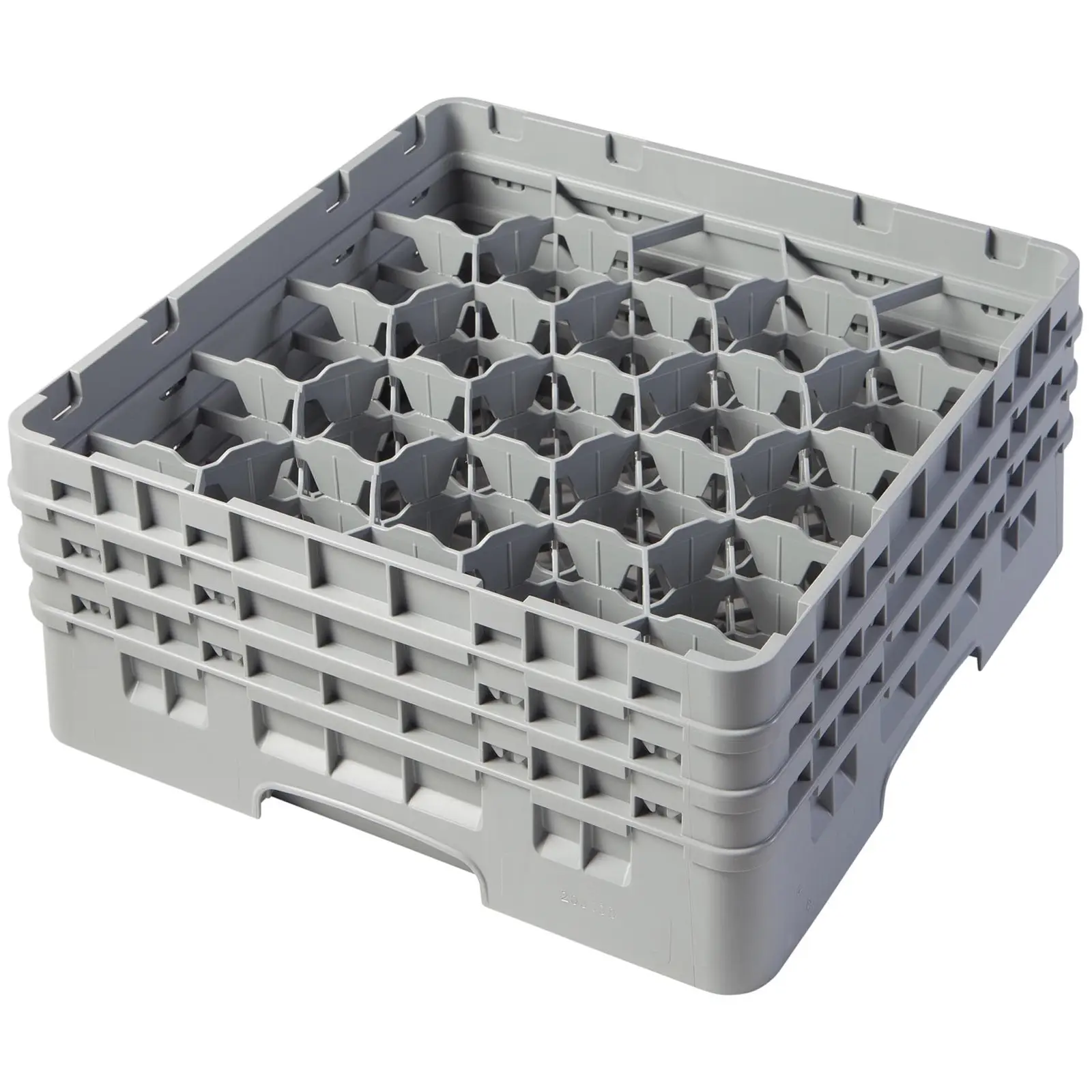 Glass Rack - 20 compartments - 50 x 50 x 22,5 cm - glass height: 17,4 cm