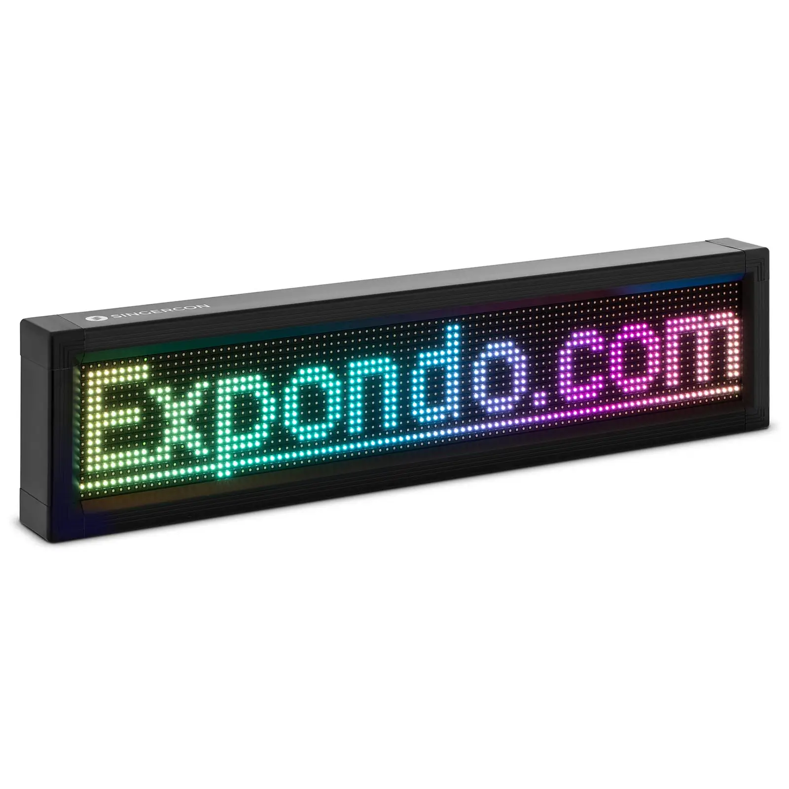 LED Display Board - 96 x 16 coloured LEDs - 67 x 19 cm - programmable via iOS & Android