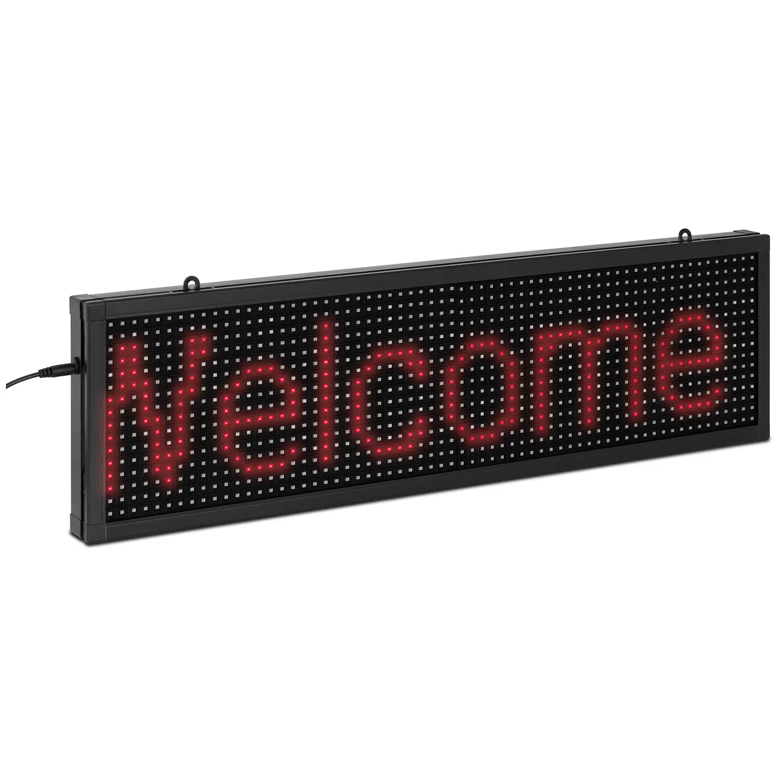 LED Display Board - 64 x 16 red LEDs - 67 x 19 cm - programmable via iOS / Android