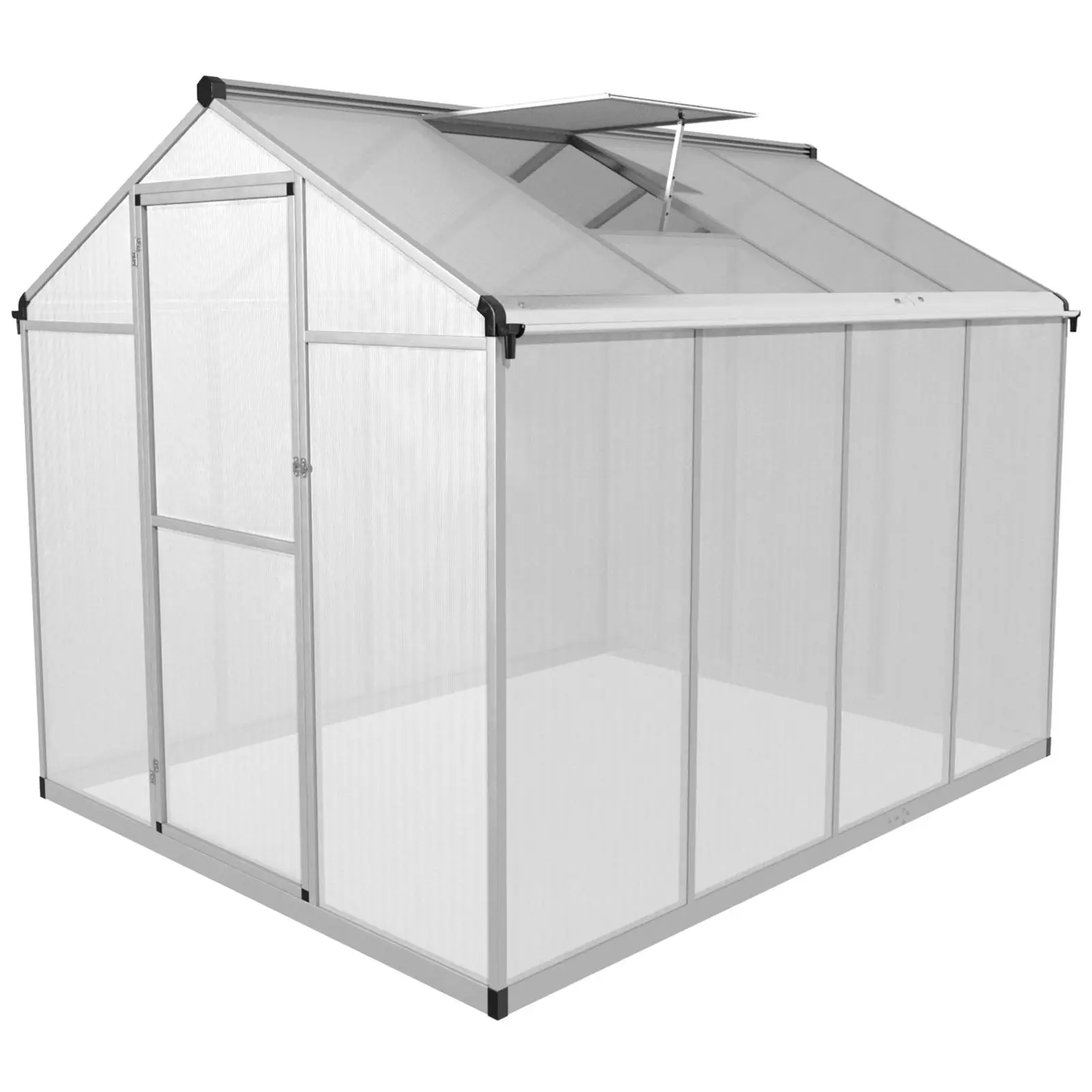 Greenhouse - 242 x 190 x 195 cm - polycarbonate + aluminium