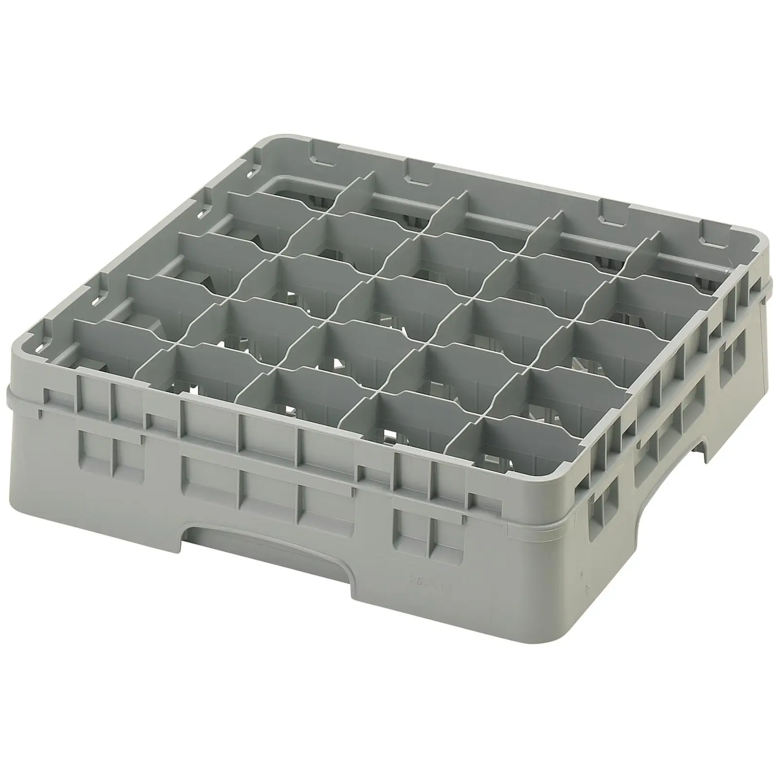 Glass Rack - 25 compartments - 50 x 50 x 14,3 cm - glass height: 9,2 cm