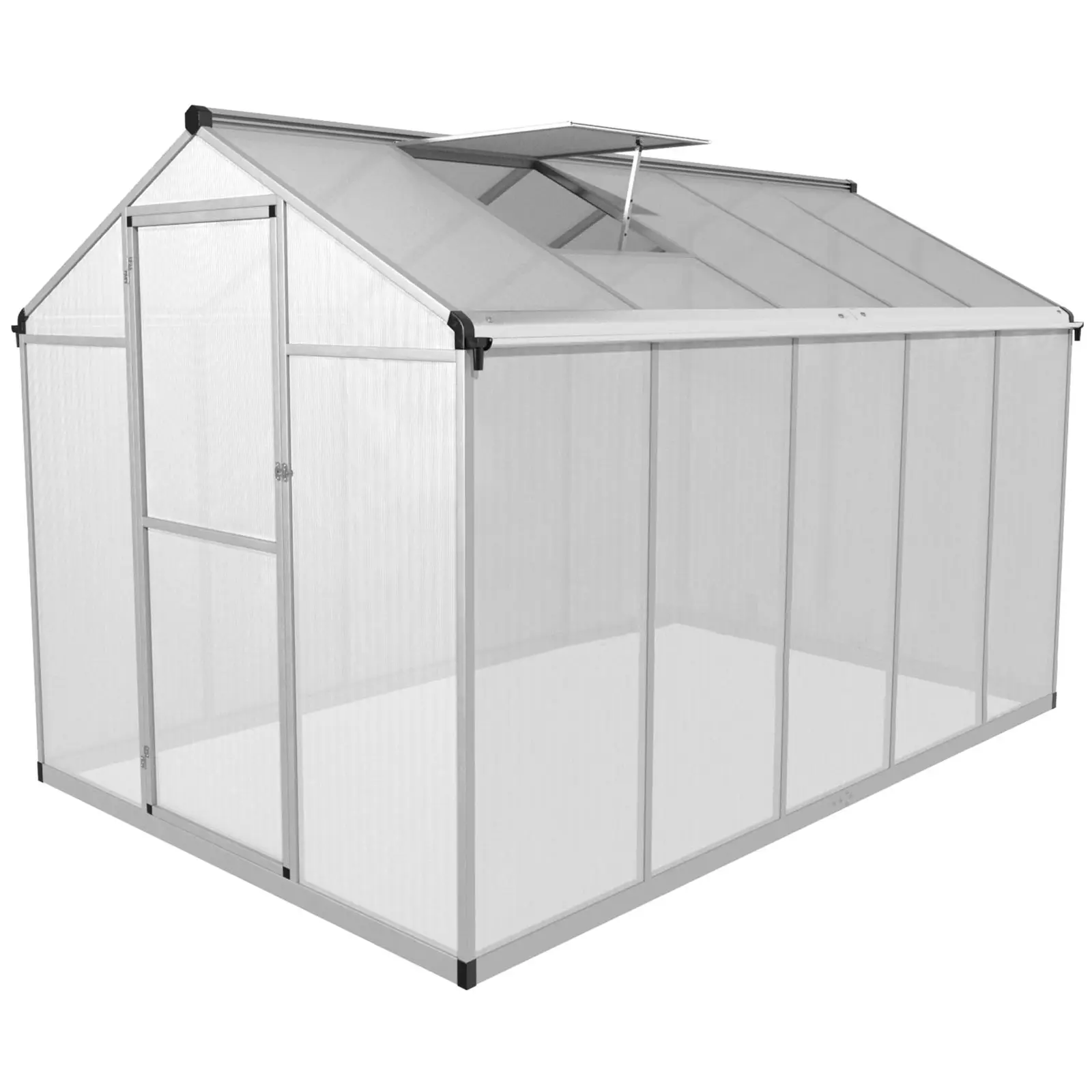 Greenhouse - 302 x 190 x 195 cm - polycarbonate + aluminium