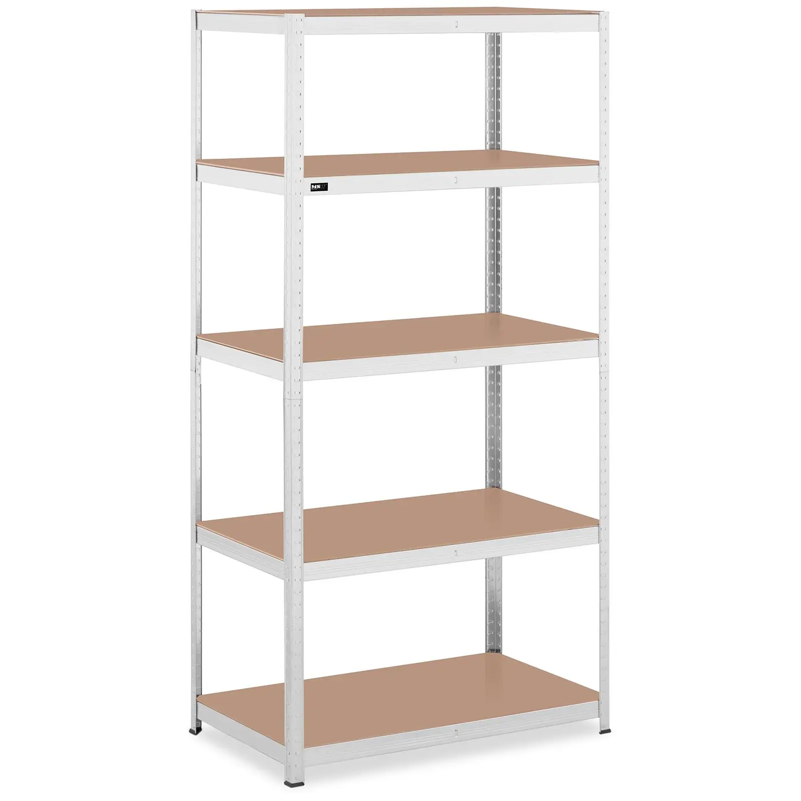 Metal storage rack - 100 x 60 x 197 cm - for 5 x 150 kg - Grey