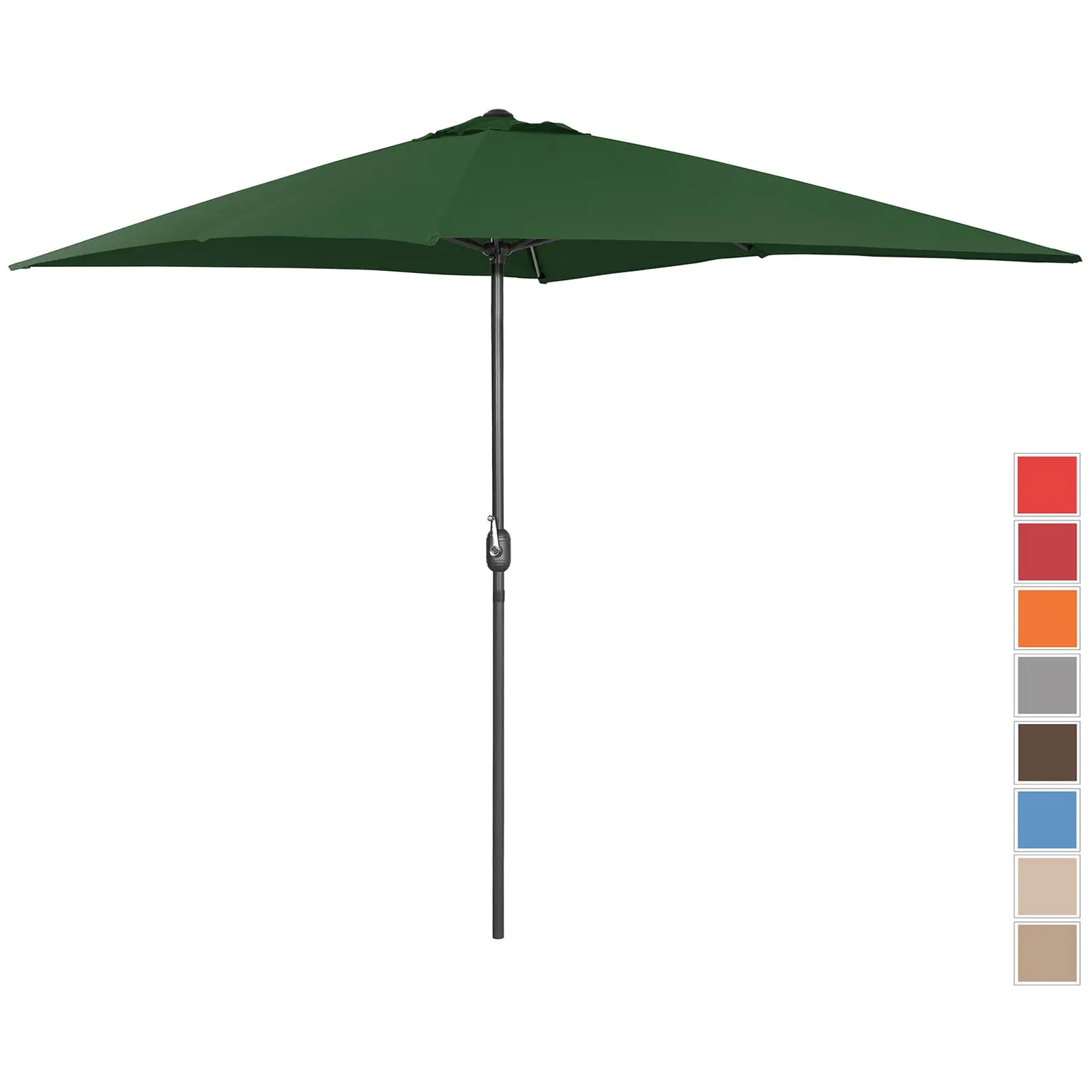 Factory second Large Outdoor Umbrella - green - rectangular - 200 x 300 cm