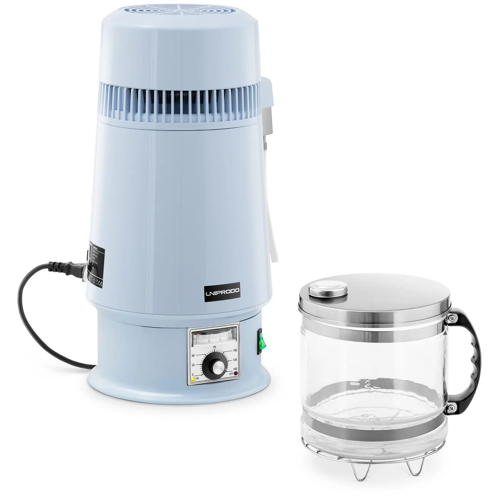 Destilátor vody - 4 L - nastaviteľná teplota - sklenená kanvica
