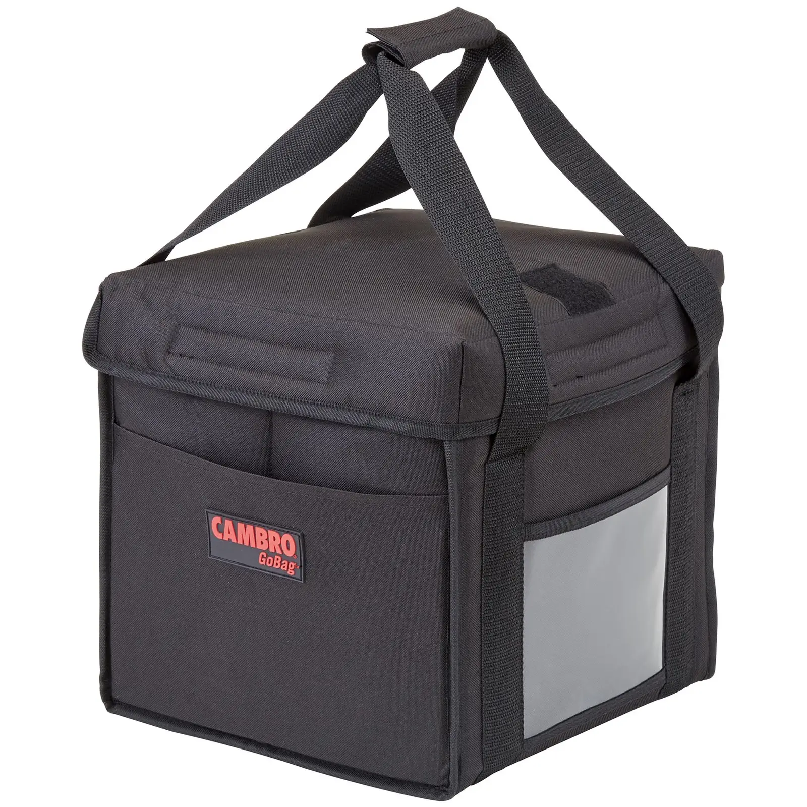 Varmebag for mat - 25.5 x 25.5 x 28 cm - Sort - sammenleggbar