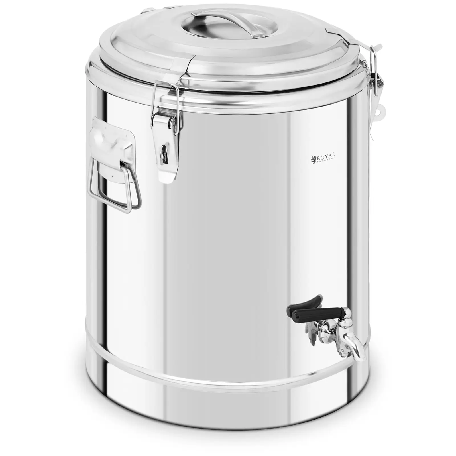 Stainless Steel Thermos Container - 22.5 L - with drain tap