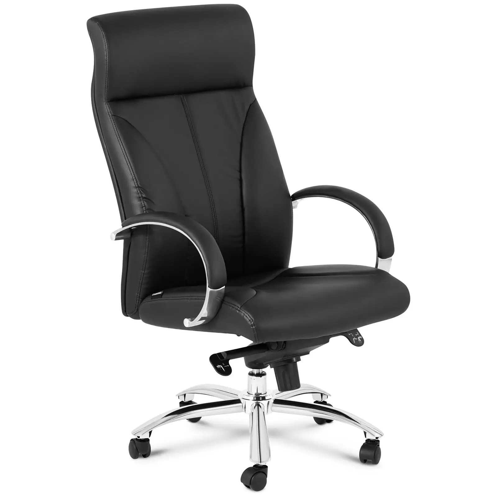 Executive Office Chair - synthetic leather backrest - black - 100 kg