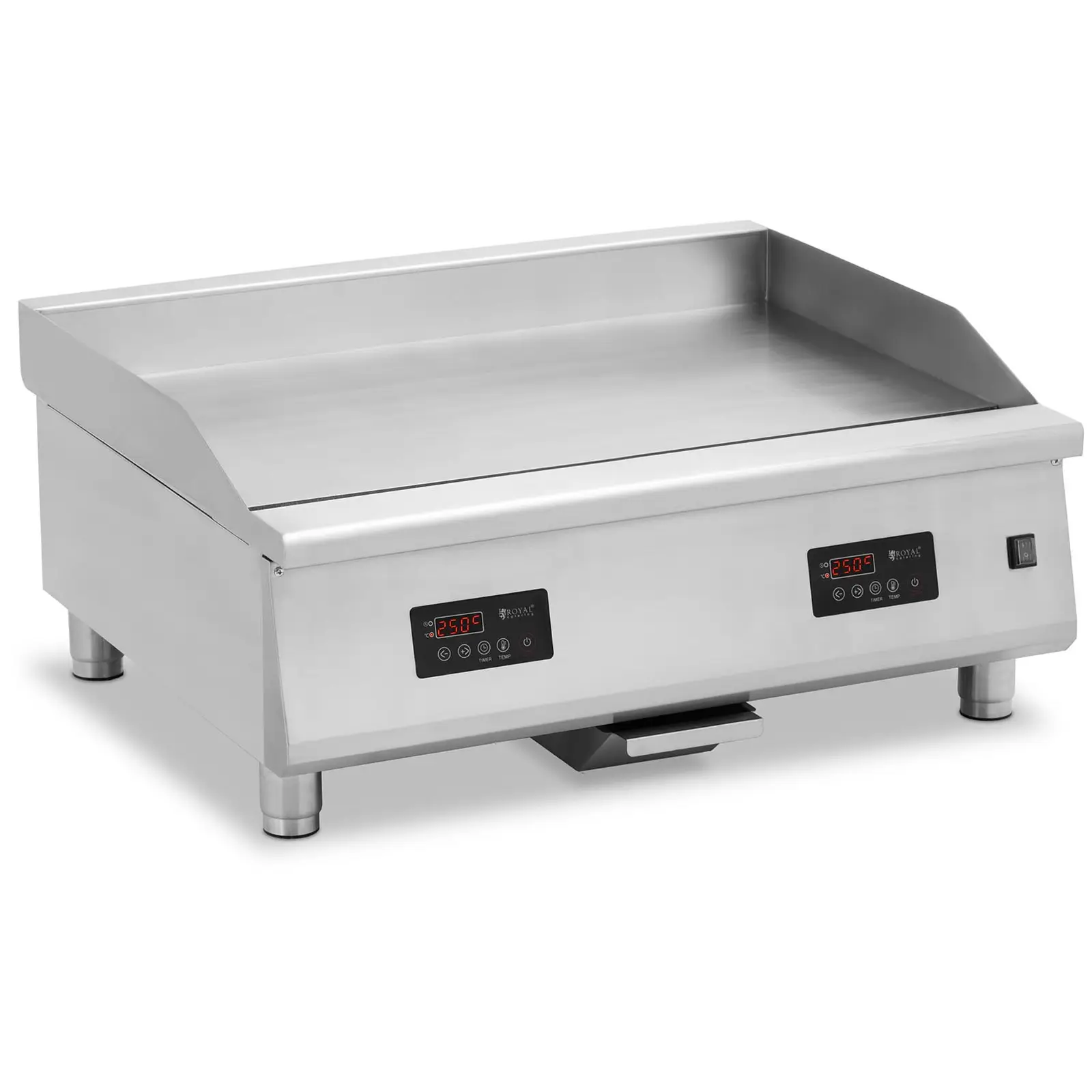 Double Induction Grill - 910 x 520 mm - smooth - 2 x 6000 W - Royal Catering