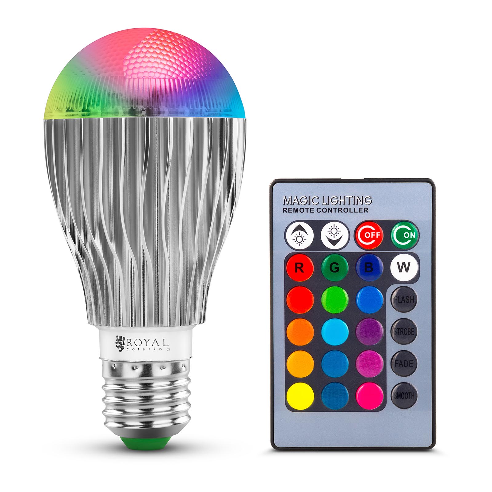 LED-lys med fjernkontroll - 16 fargeinnstillinger - 5 W