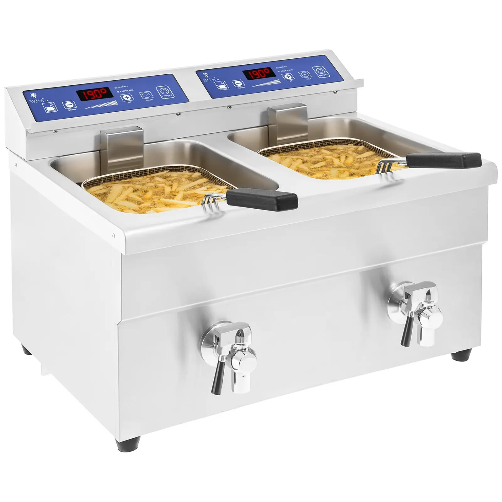 Induction Deep Fat Fryer - 2 x 10 litres - 60 to 190°C