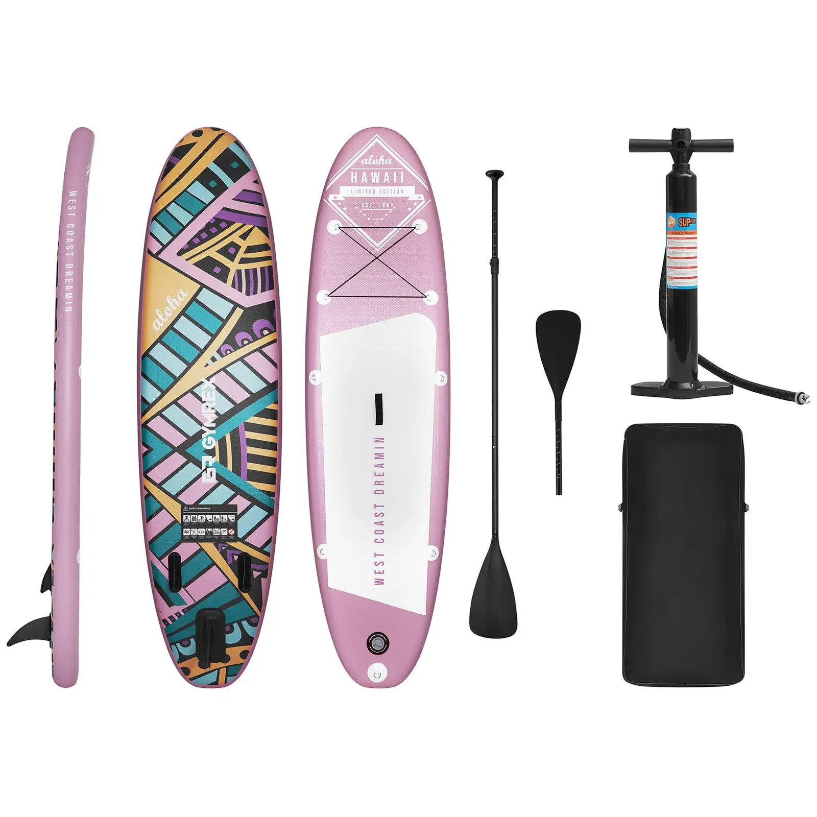Factory second Inflatable SUP Board - 100 kg - inflatable - pink