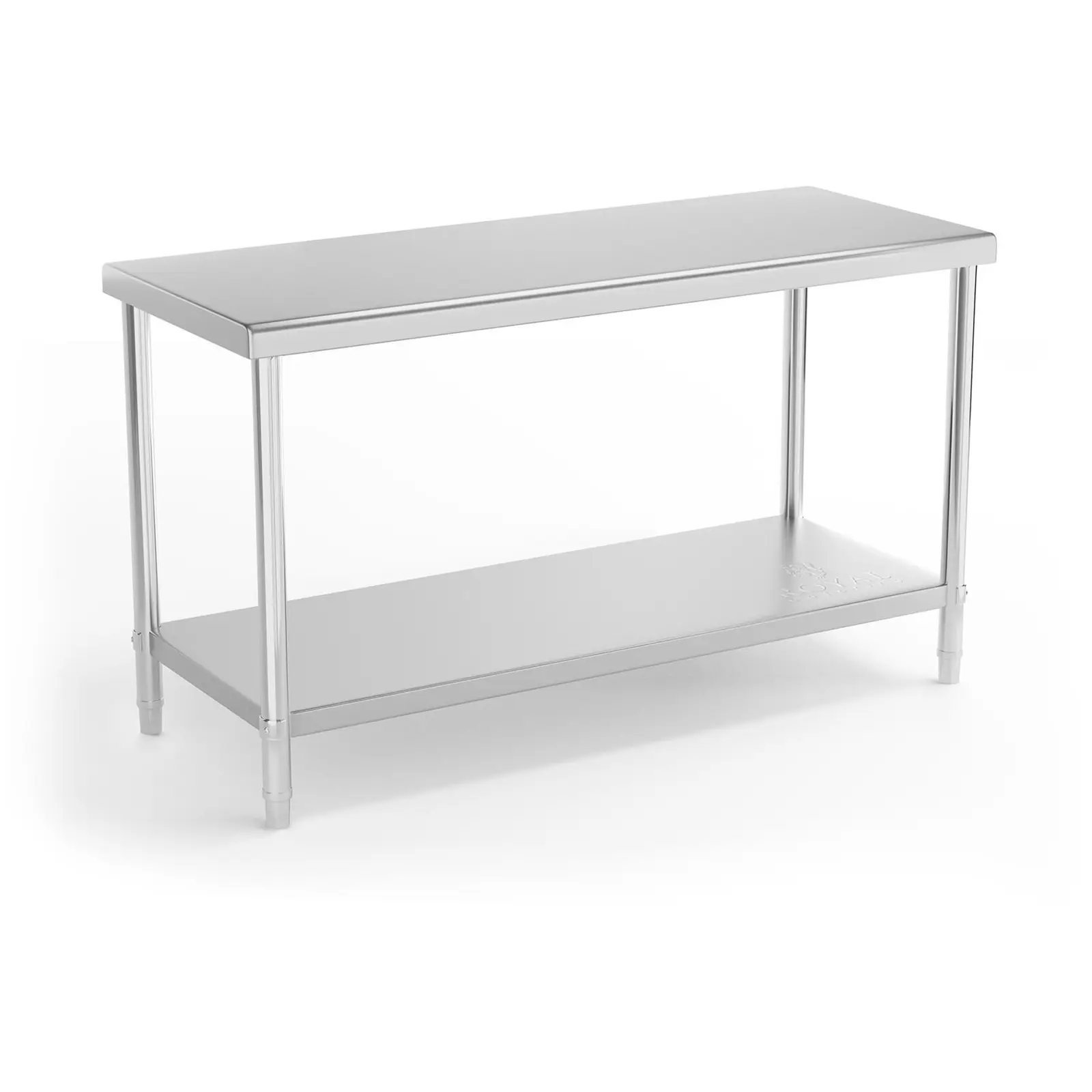Pracovný stôl z ušľachtilej ocele - 150 x 60 cm - nosnosť 230 kg