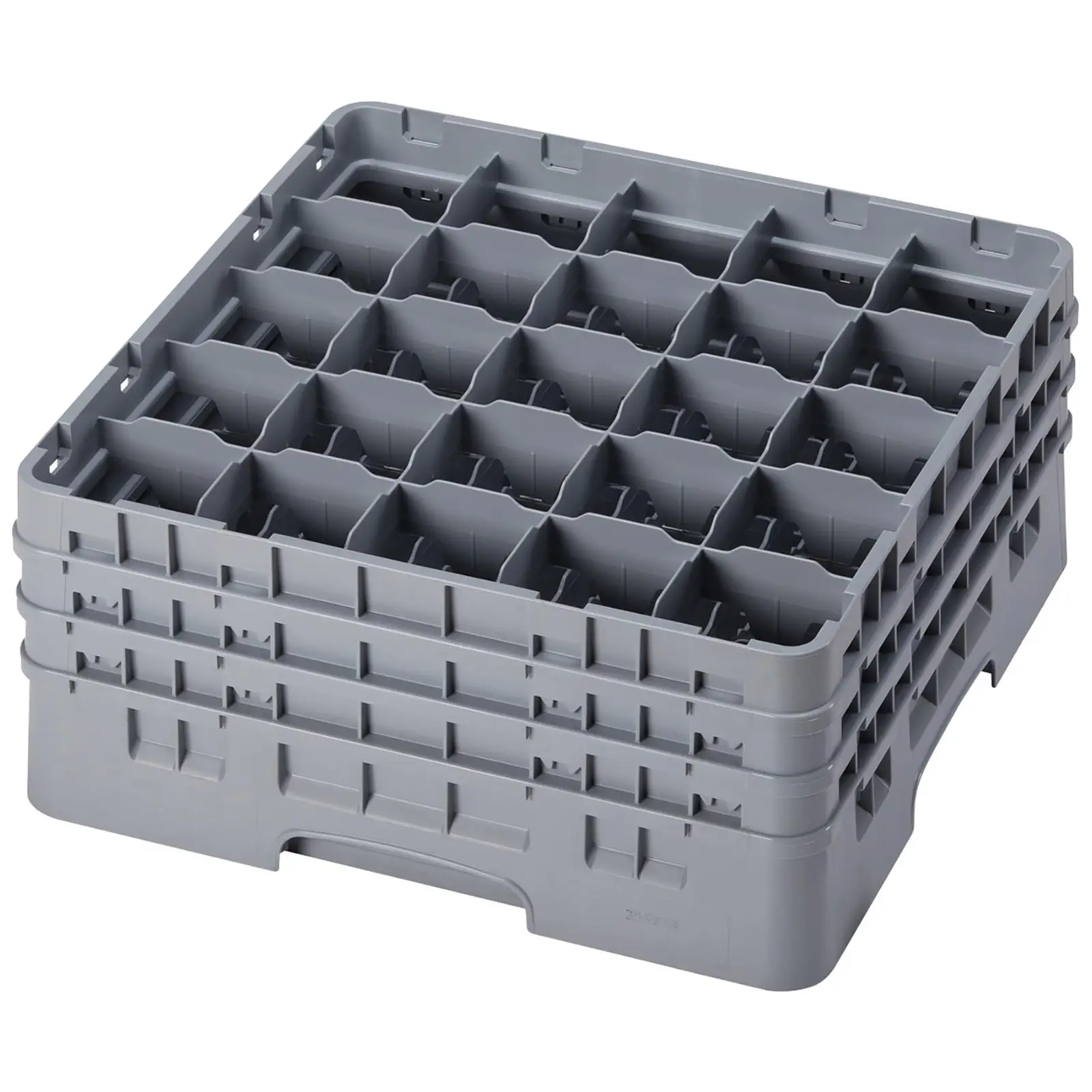Glass Rack - 25 compartments - 50 x 50 x 22,5 cm - glass height: 17,4 cm