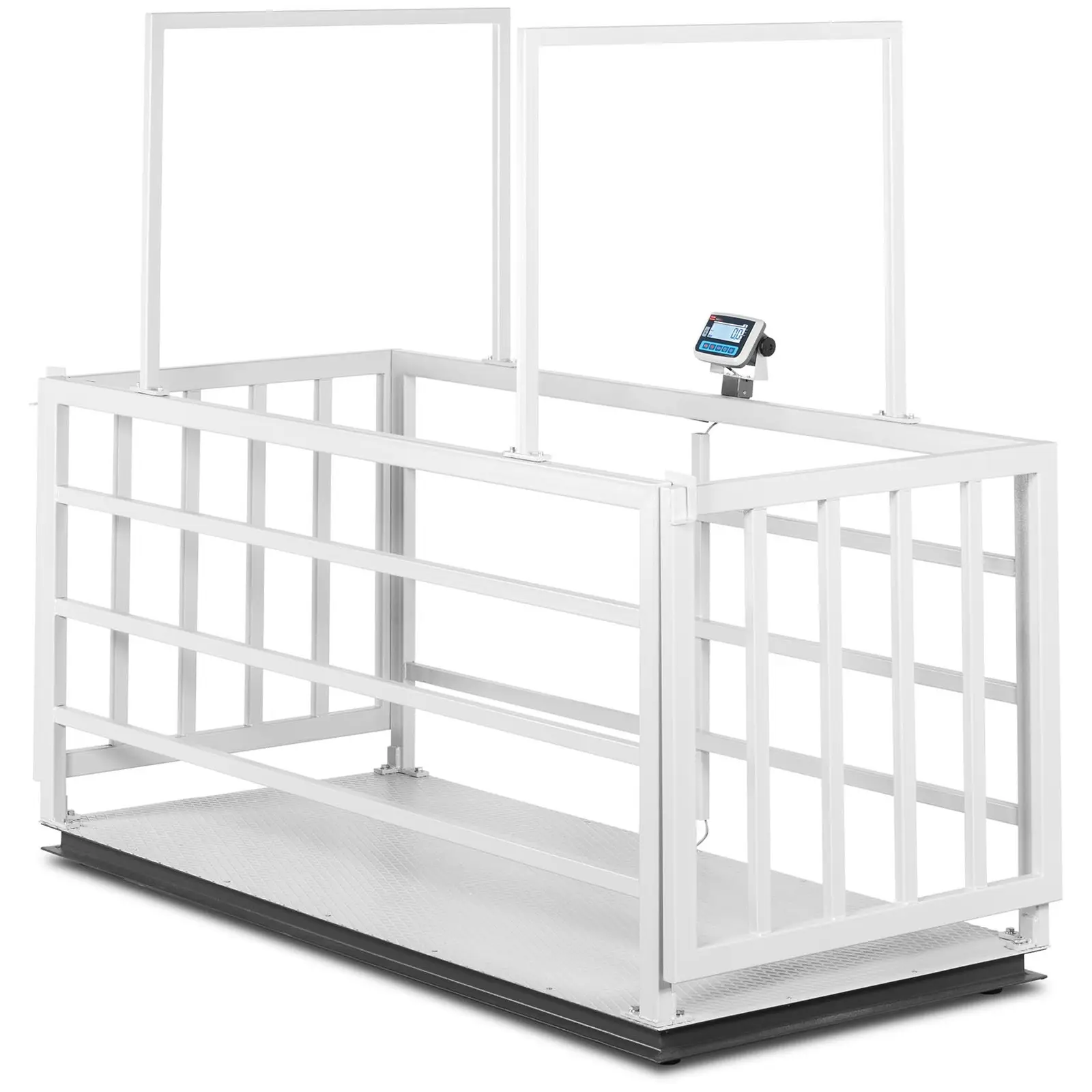 Balança para bovinos - calibrada - 1500 kg/500 g - gaiola para animais - LCD