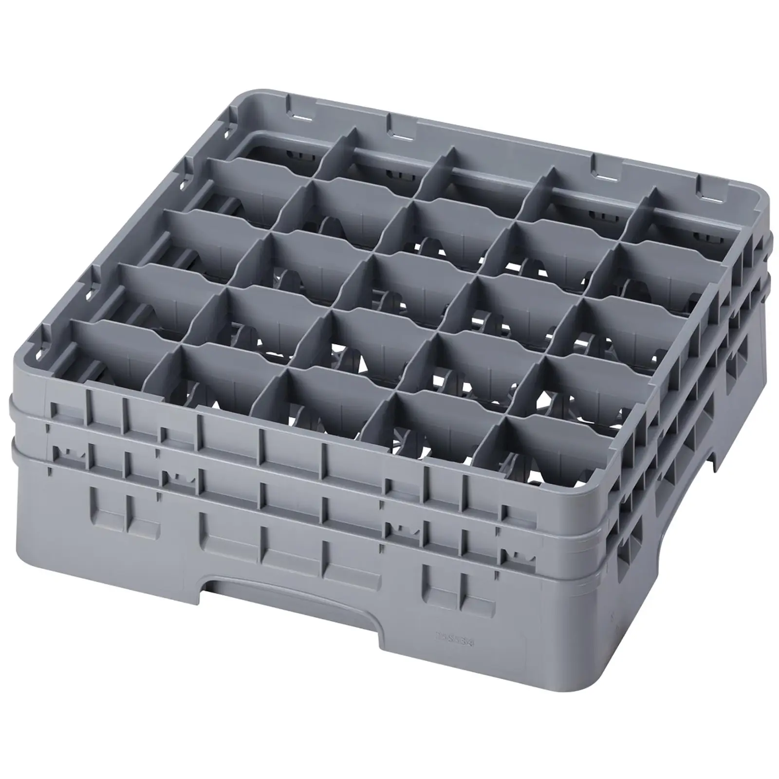 Glass Rack - 25 compartments - 50 x 50 x 18,4 cm - glass height: 13,3 cm