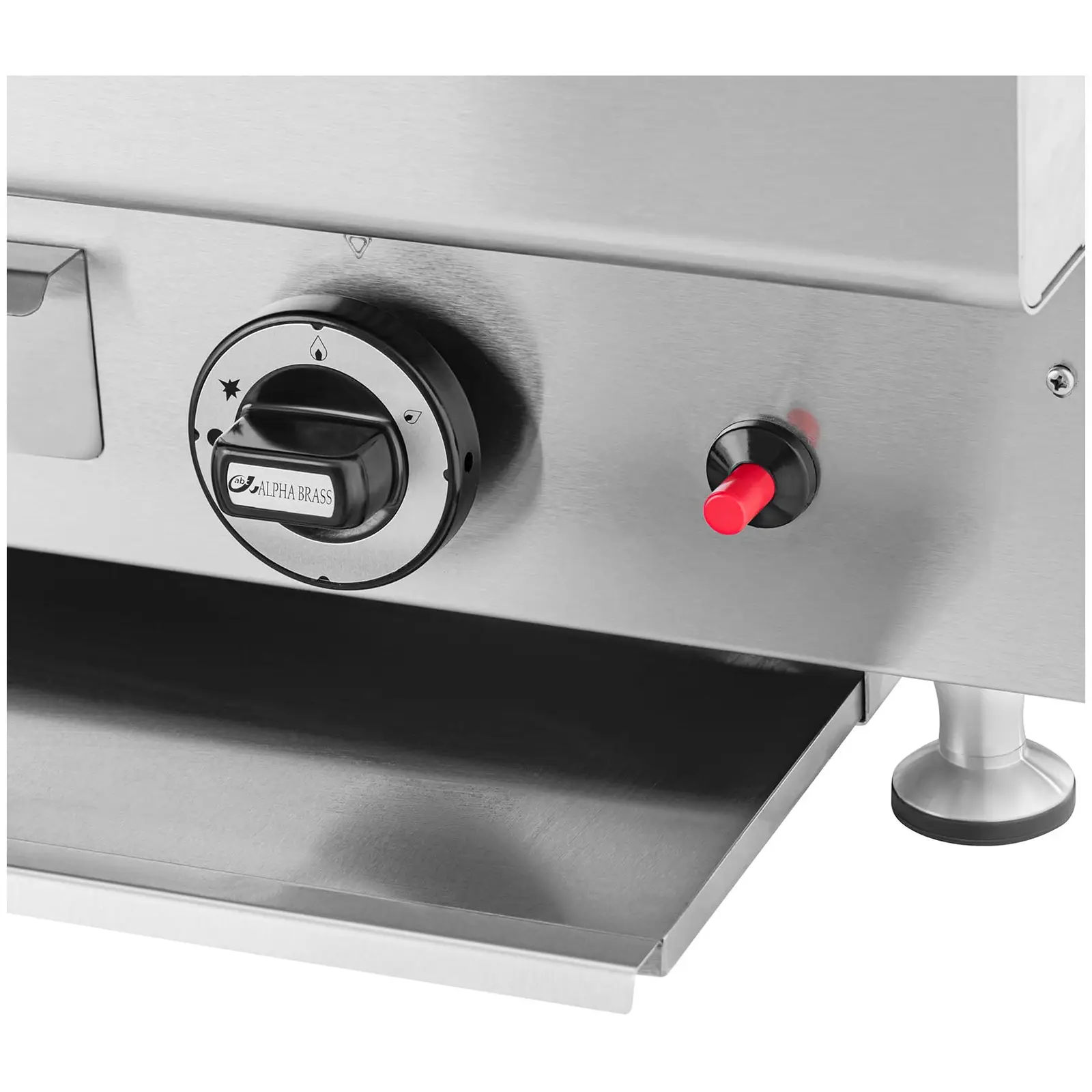 Lavastensgrill - 2 x 7200 W - 50 x 47 cm - 0 - 460 °C - Royal Catering 